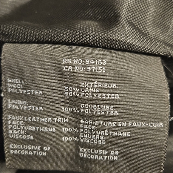 Marc New York Black Hooded Pea Coat - Picture 7 of 8